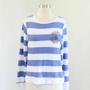 Wildfox Striped Sweatshirt Beach Yacht Club